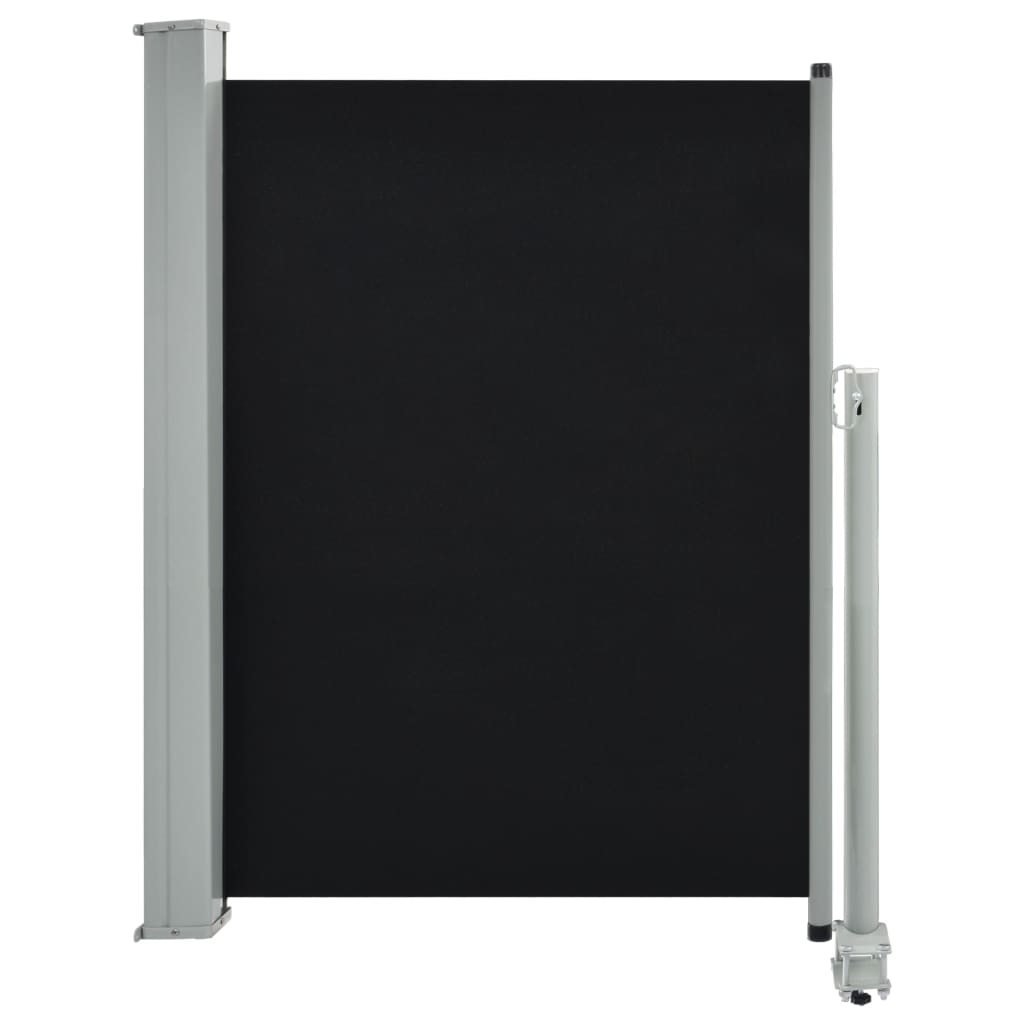 vidaXL Patio Retractable Side Awning 100 x 300 cm Black