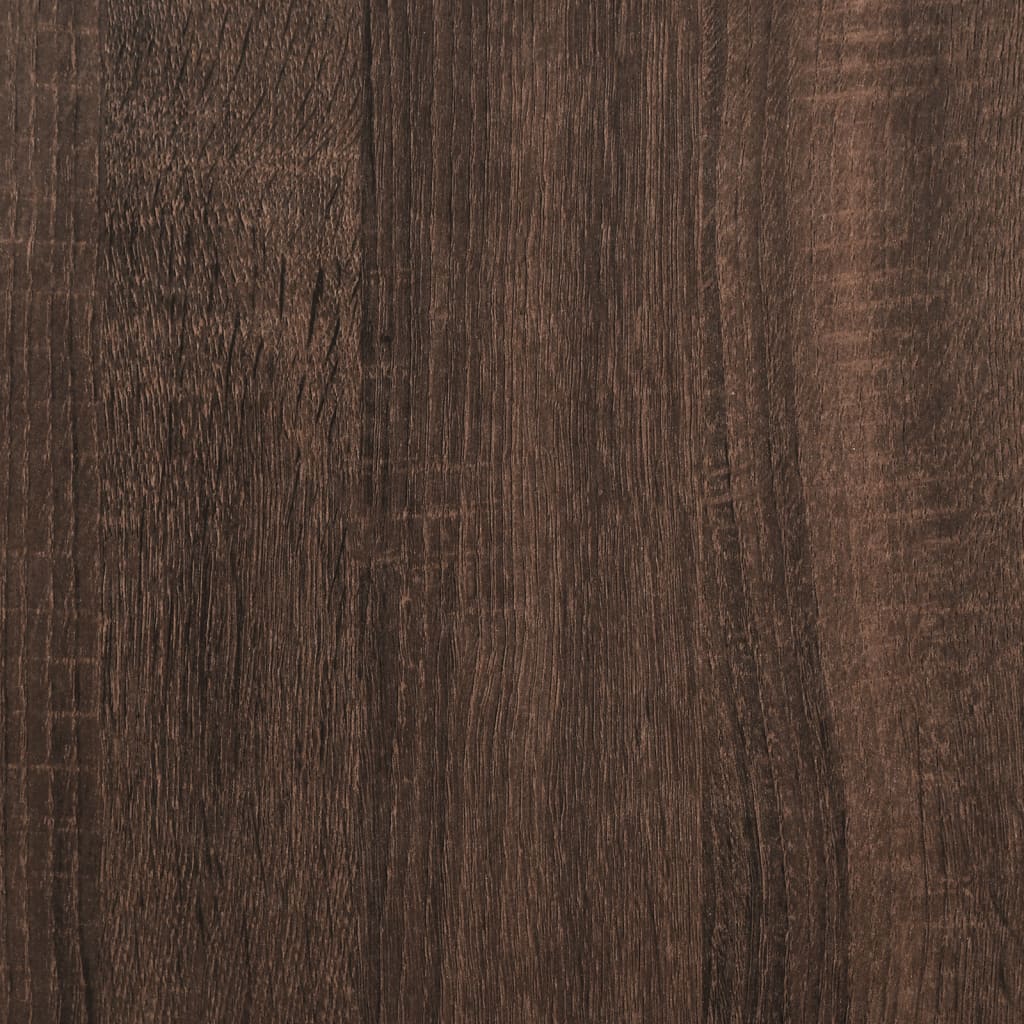 vidaXL Shoe Bench Brown Oak 70x38.5x49 cm Engineered Wood