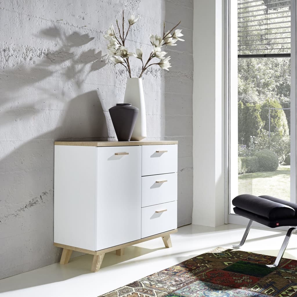Germania Chest of Drawers GW-Oslo White and Oak