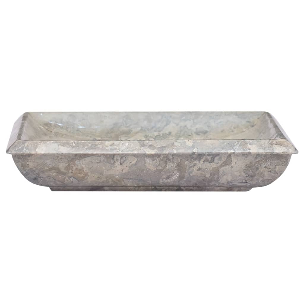 vidaXL Sink Grey 50x35x10 cm Marble
