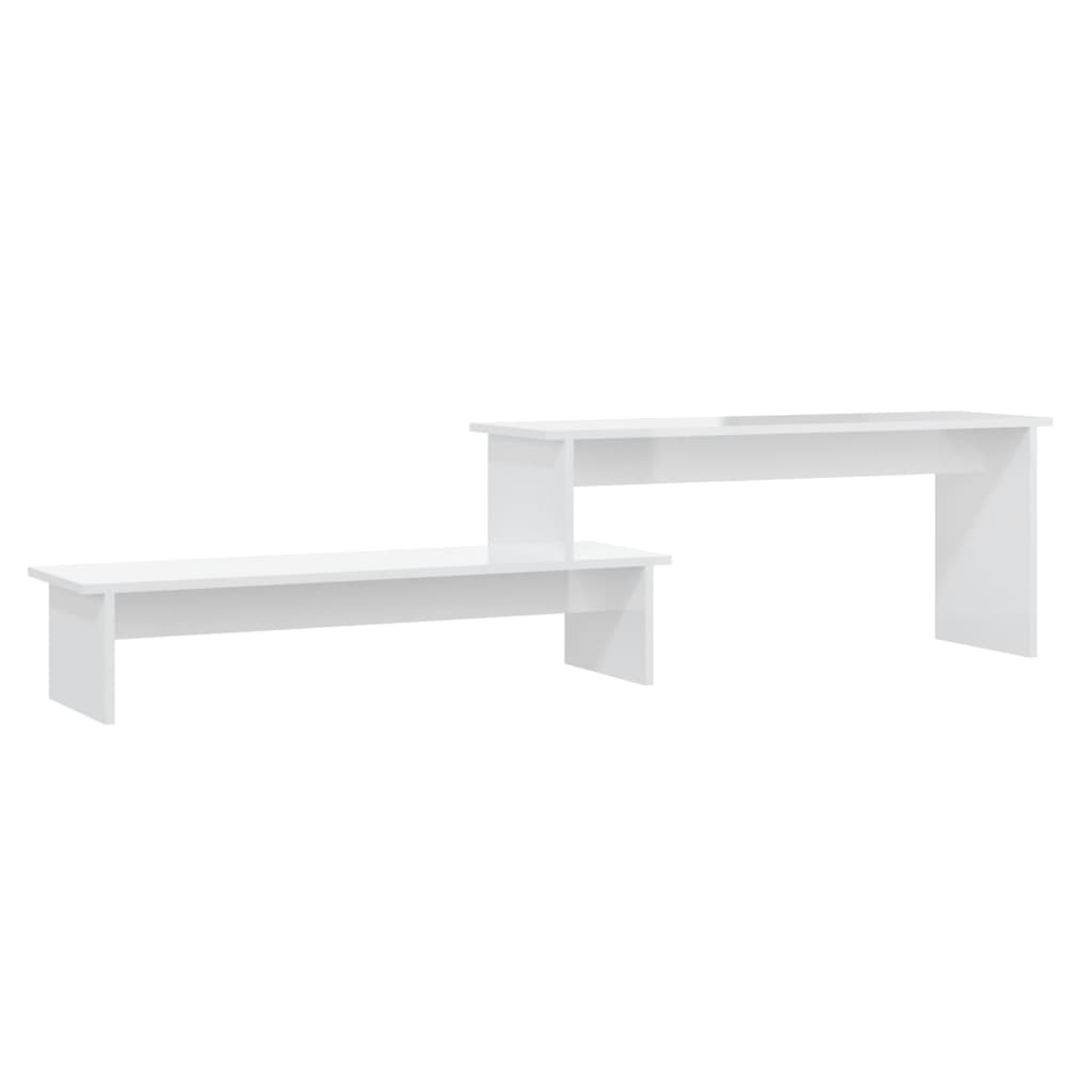 vidaXL TV Cabinet High Gloss White 180x30x43 cm Engineered Wood