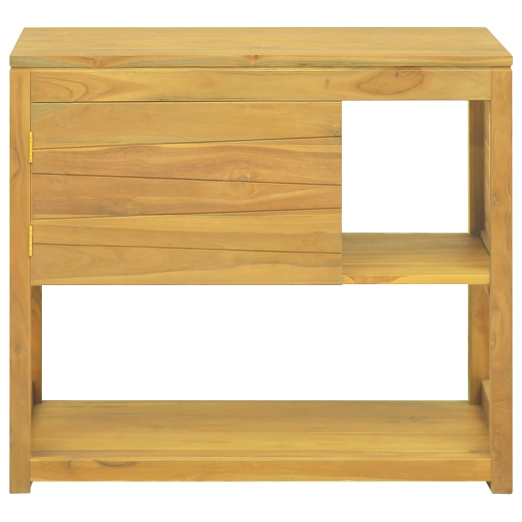 vidaXL Bathroom Cabinet 85x40x75 cm Solid Wood Teak