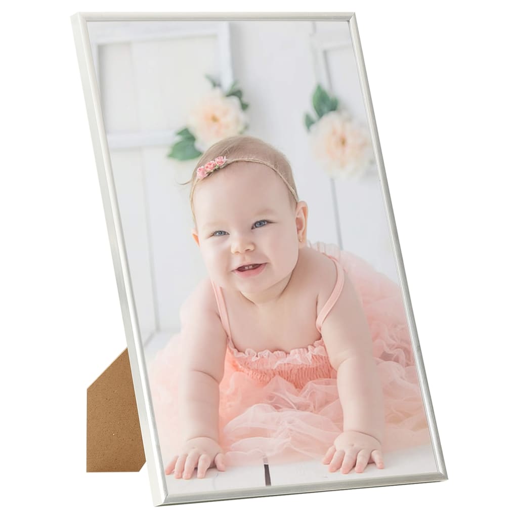vidaXL Photo Frames Collage 3 pcs for Wall or Table Silver 18x24cm MDF