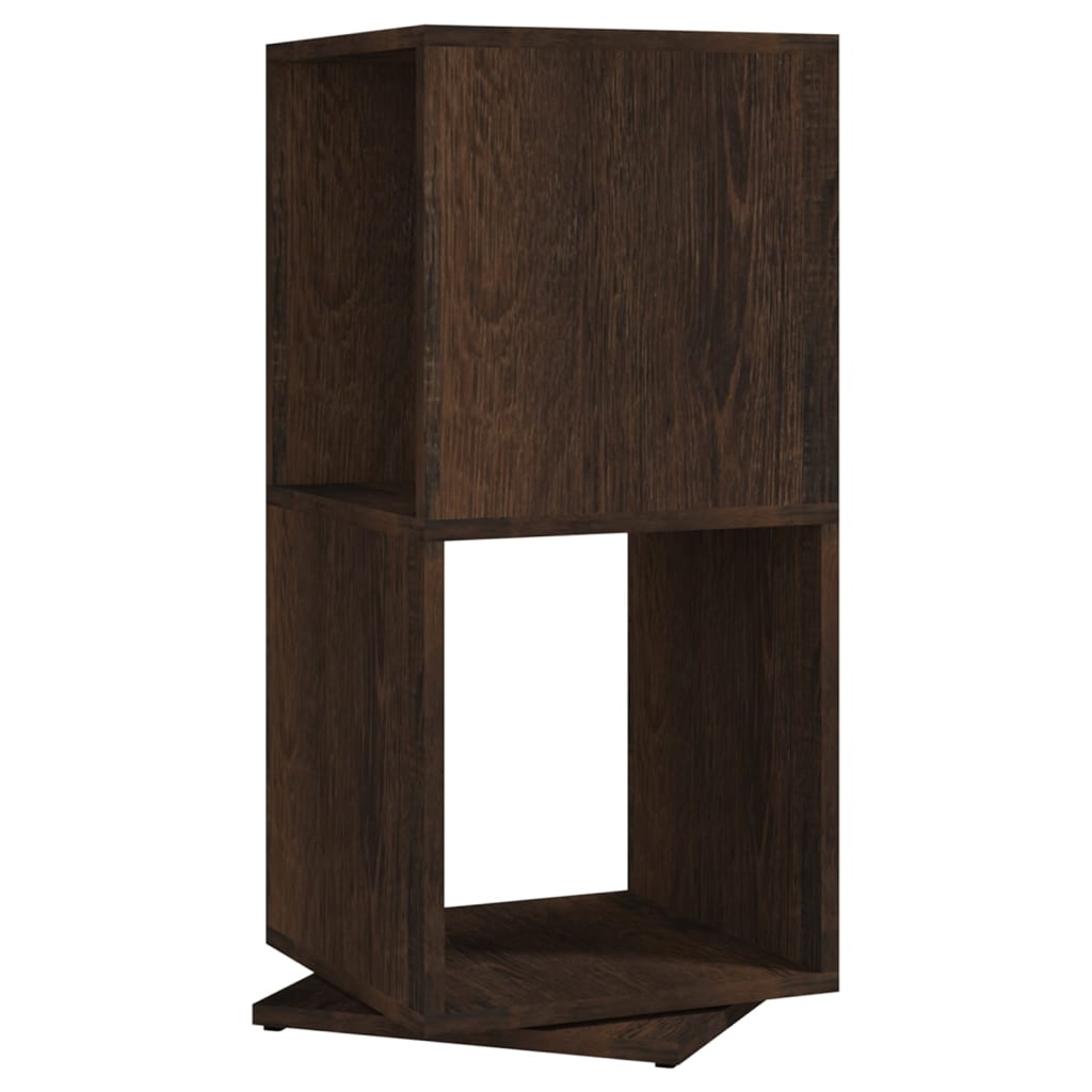 vidaXL Rotating Cabinet Smoked Oak 34.5x34.5x147.5 cm Engineered Wood