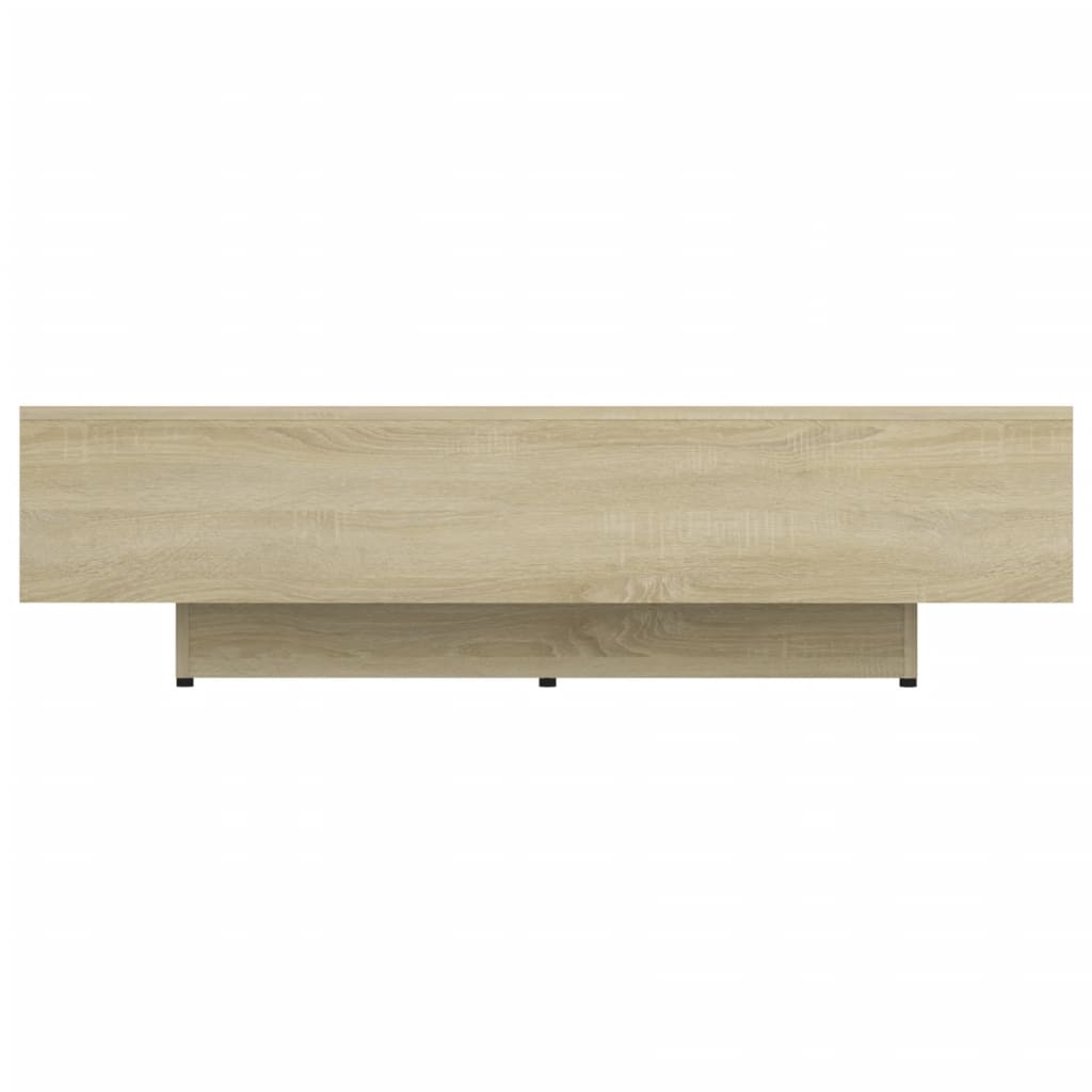 803392 vidaXL Coffee Table Sonoma Oak 115x60x31 cm Chipboard