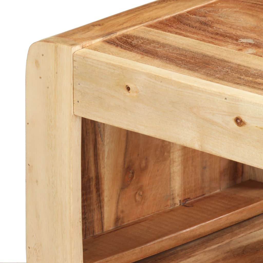 vidaXL 2 Piece TV Cabinet Solid Acacia Wood