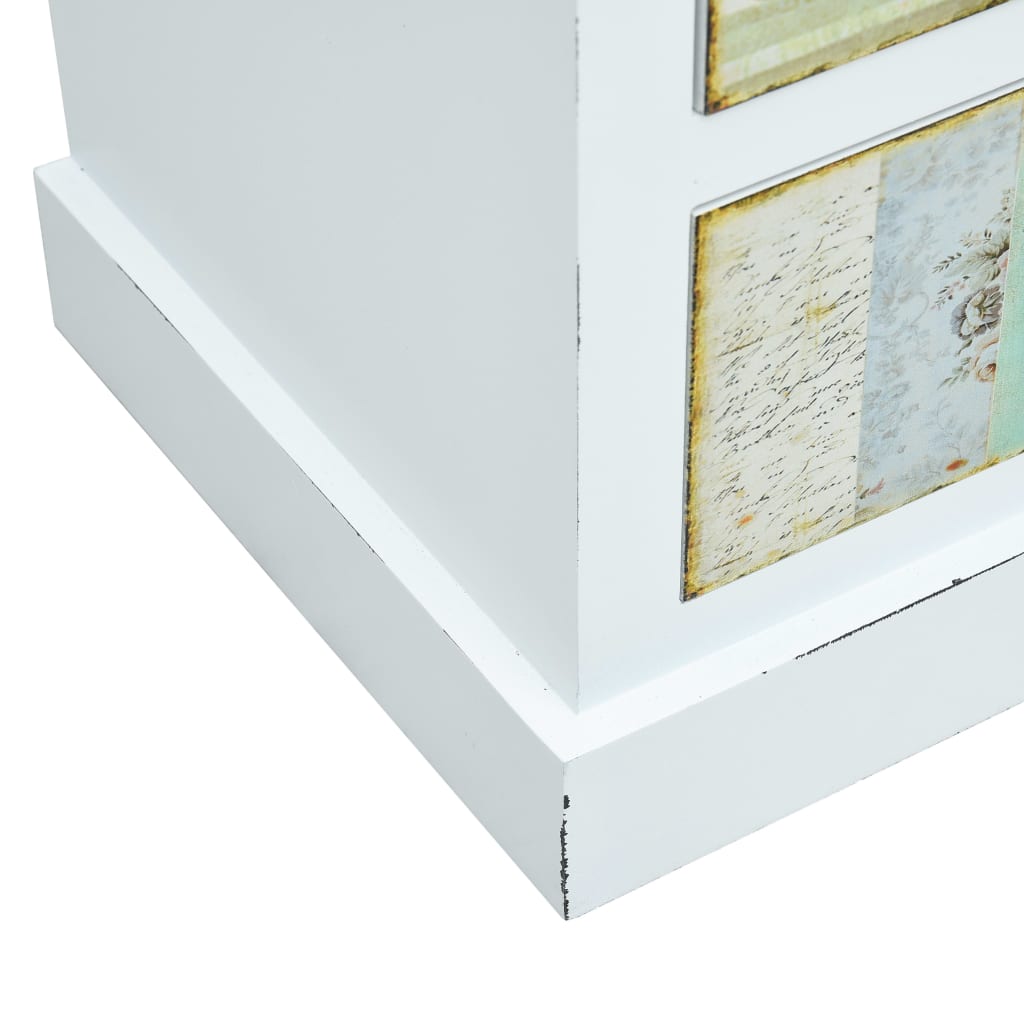 vidaXL TV Cabinet with Drawers White 120x30x40 cm MDF
