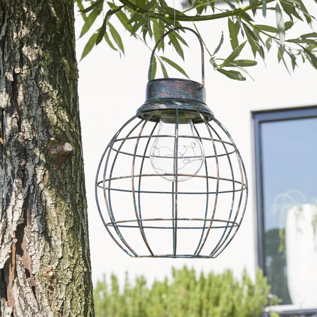Luxform Solar LED Garden Lantern Tango Green 30101