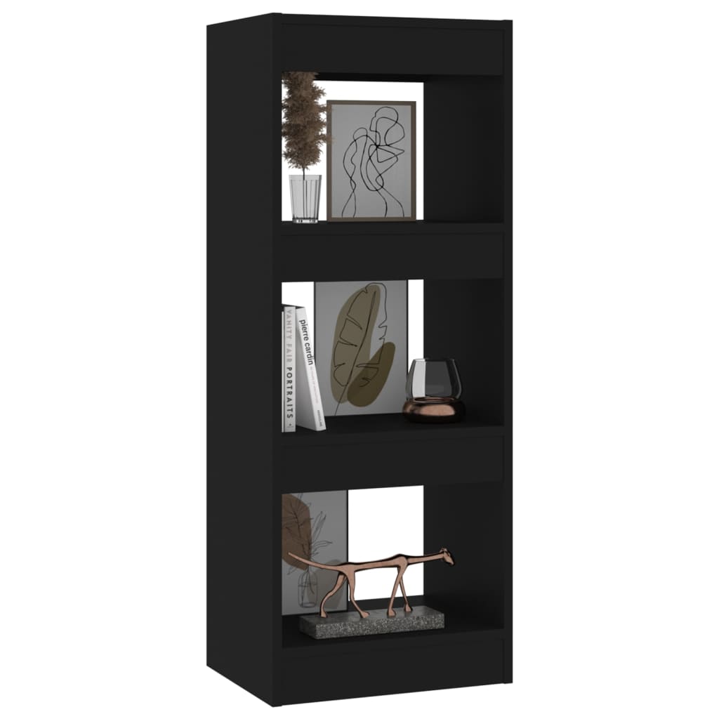 vidaXL Book Cabinet/Room Divider Black 40x30x103 cm Engineered Wood