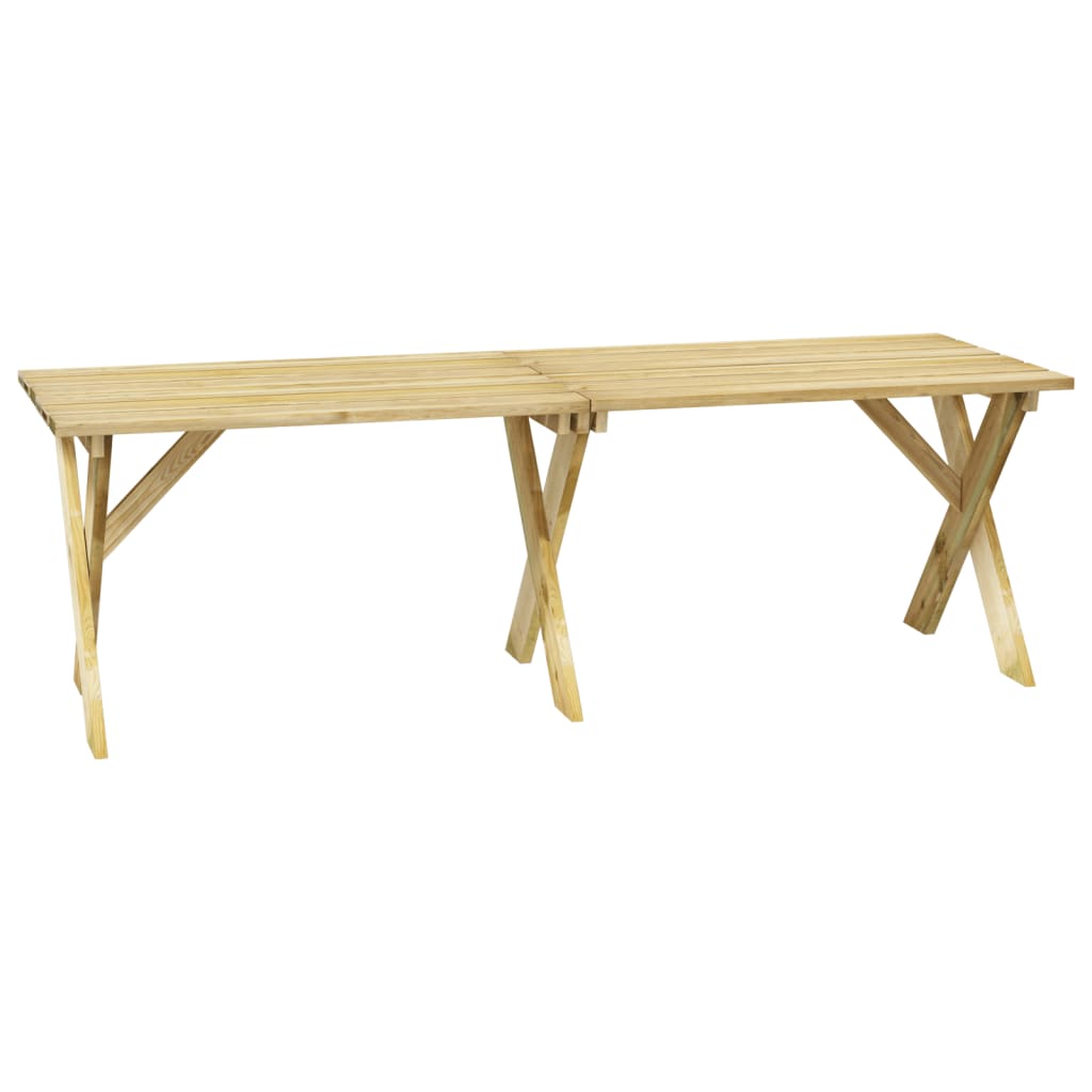 vidaXL Garden Table 220x73x70 cm Impregnated Pinewood