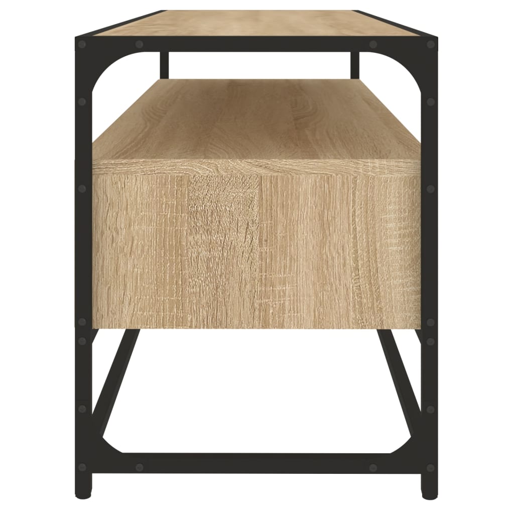 vidaXL TV Cabinet Sonoma Oak 100x35x45 cm Engineered Wood