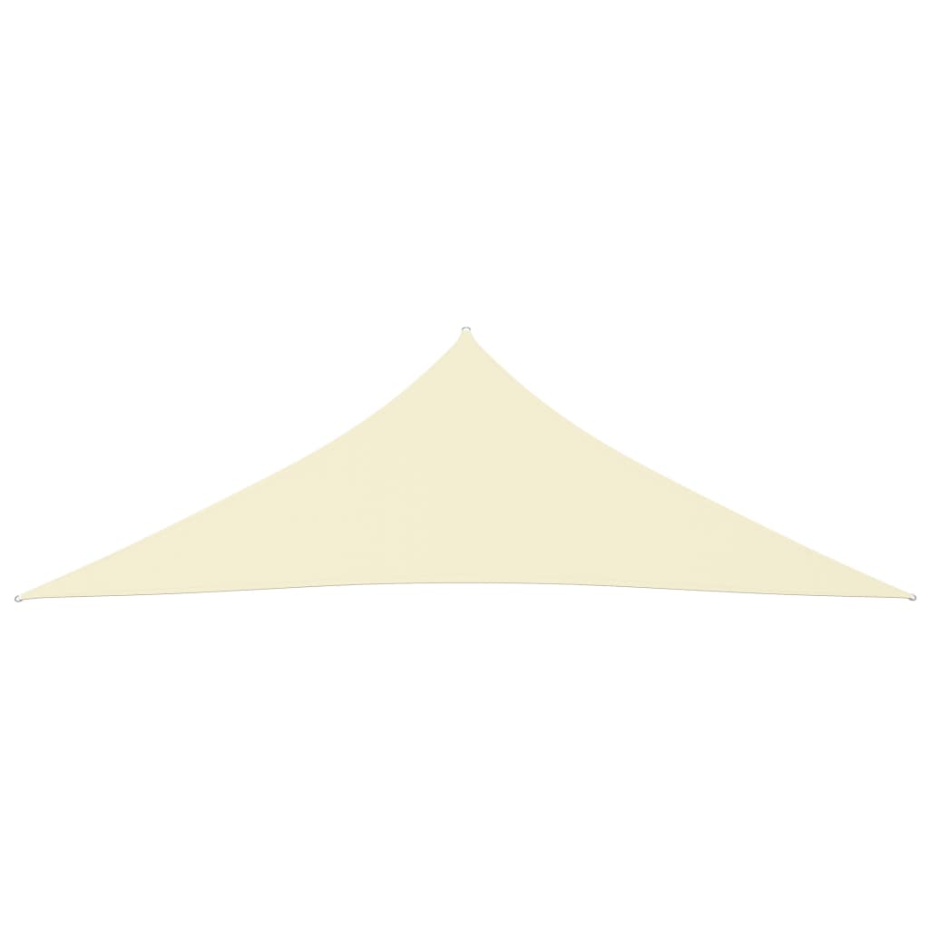 vidaXL Sunshade Sail Oxford Fabric Triangular 3x3x4.24 m Cream