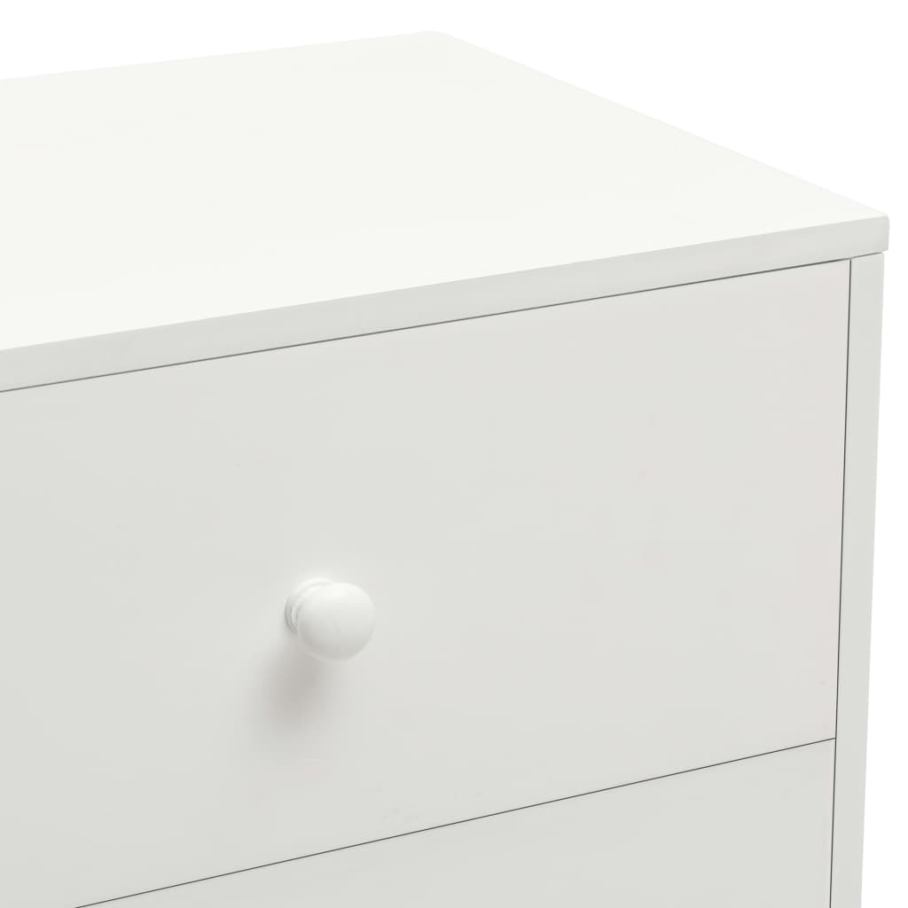 vidaXL Bedside Cabinets 2 pcs White 40x30x50 cm Solid Pinewood