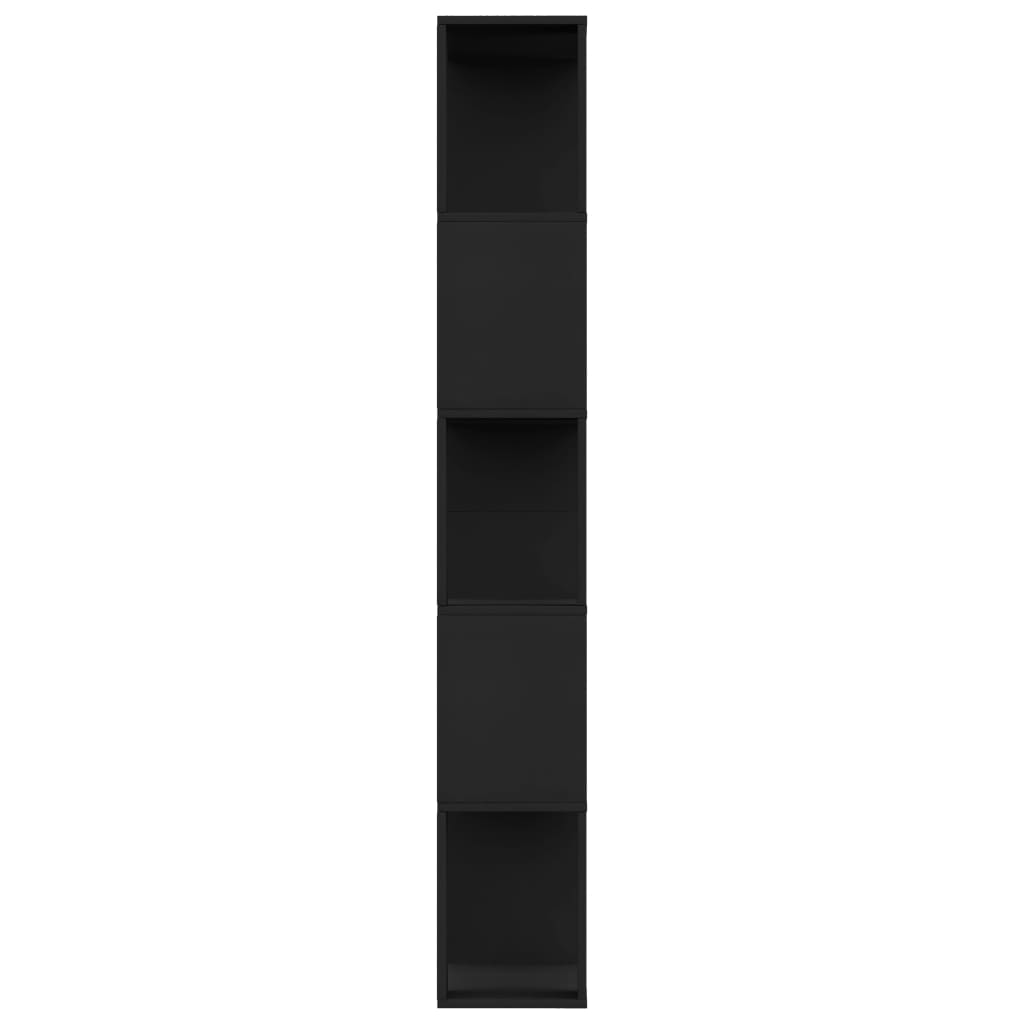 vidaXL Book Cabinet/Room Divider Black 80x24x159 cm Engineered Wood