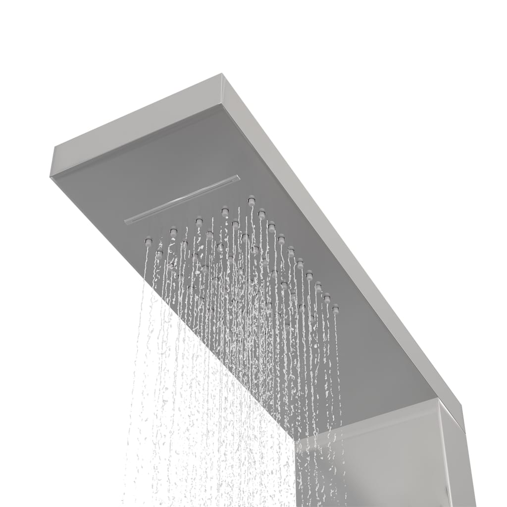 vidaXL Shower Panel System Stainless Steel Square