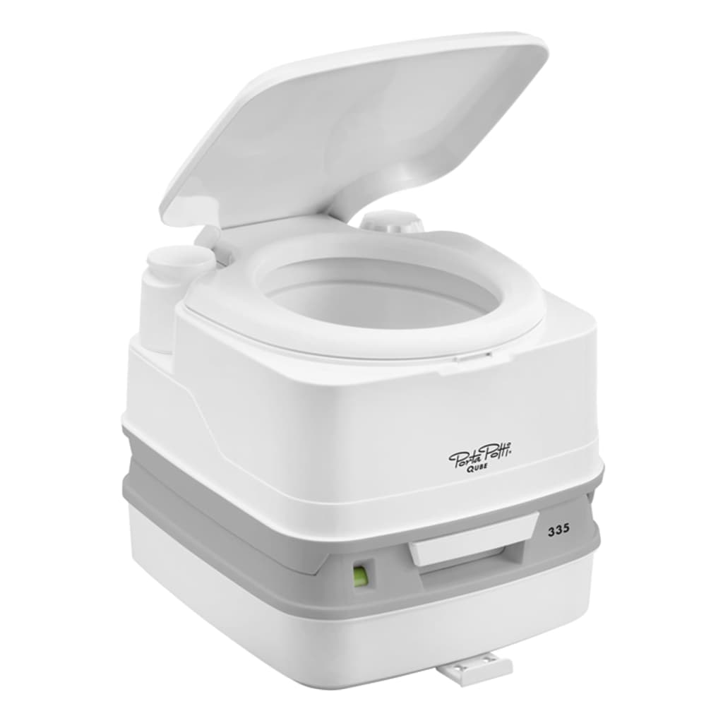 Thetford Portable Toilet with Hold Down Kit Qube 335 10 L+10 L White