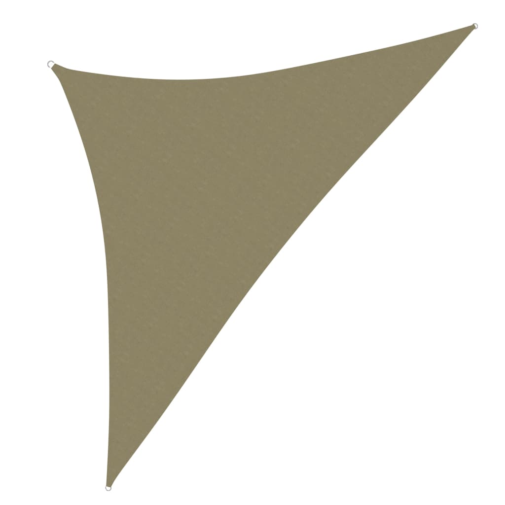 vidaXL Sunshade Sail Oxford Fabric Triangular 2.5x2.5x3.5 m Beige