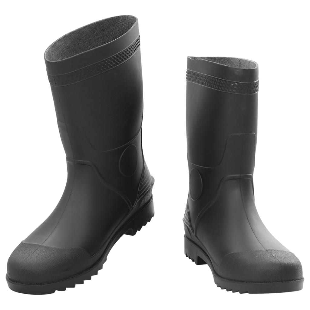 vidaXL Rain Boots Black Size 45 PVC