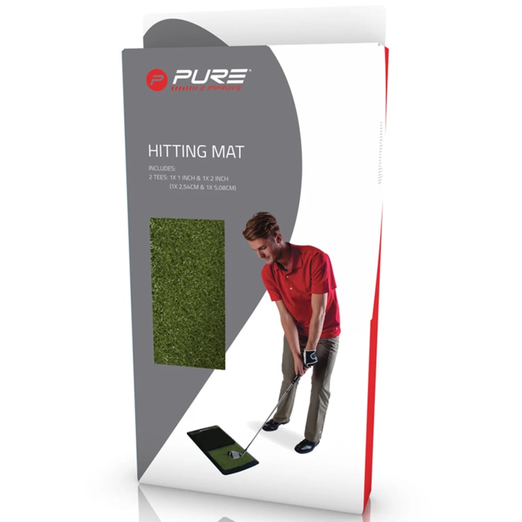 Pure2Improve Golf Hitting Mat 60x31x6.5 cm P2I641690