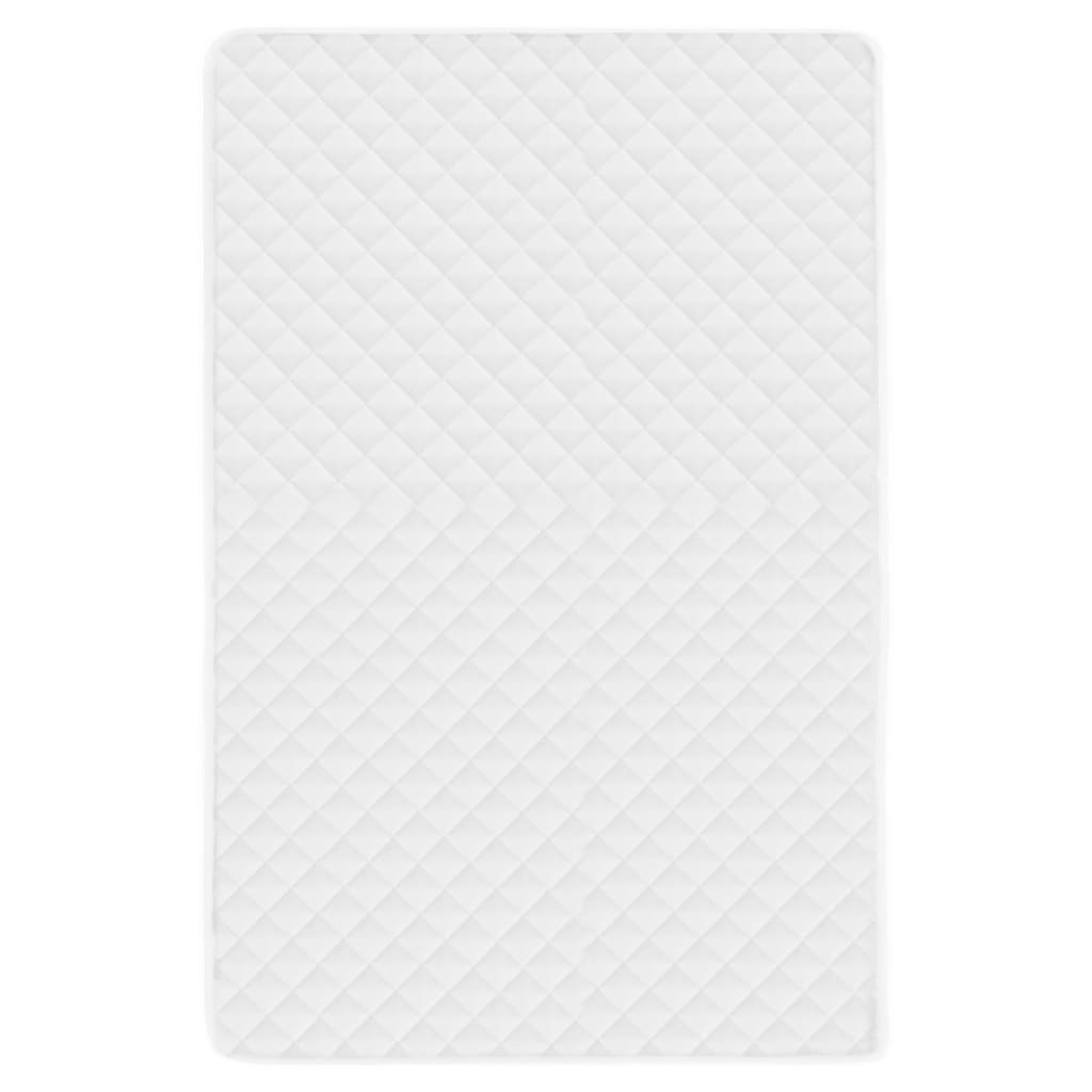 vidaXL Quilted Mattress Protector White 140x200 cm Heavy