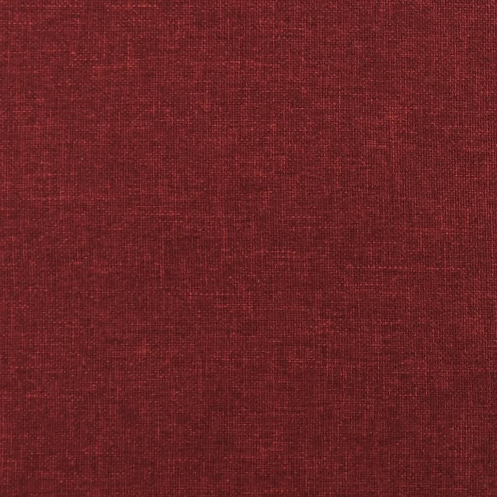 vidaXL Footstool Wine Red 60x60x36 cm Fabric