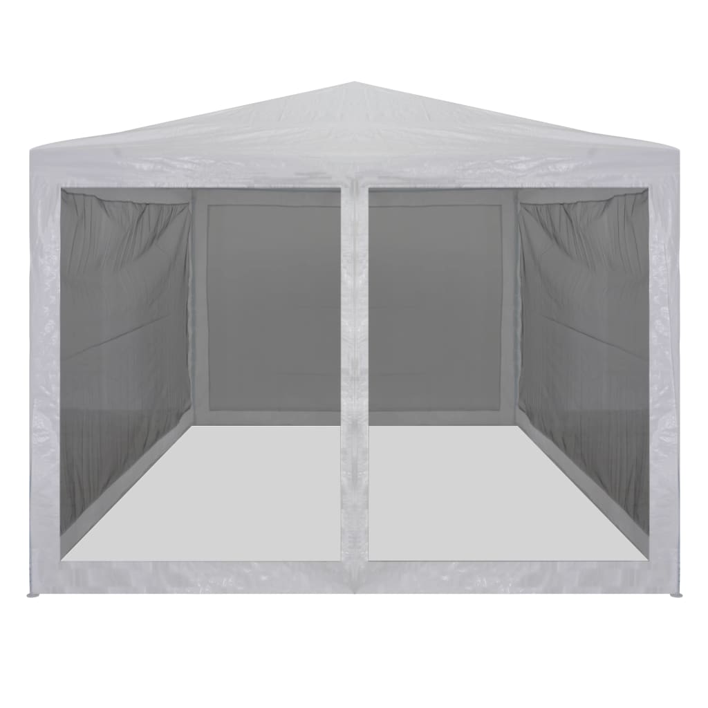 vidaXL Party Tent with 4 Mesh Sidewalls 4x3 m