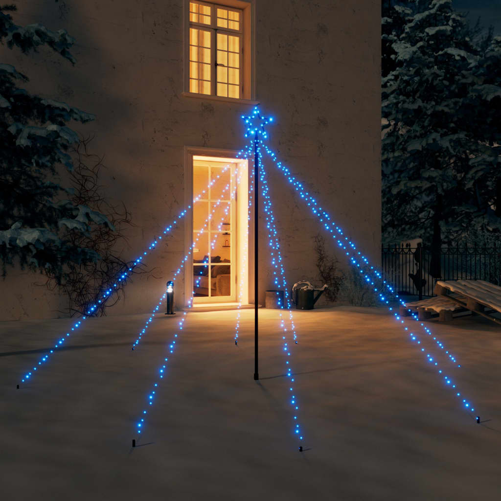 vidaXL Christmas Tree Lights Indoor Outdoor 400 LEDs Blue 2.5 m