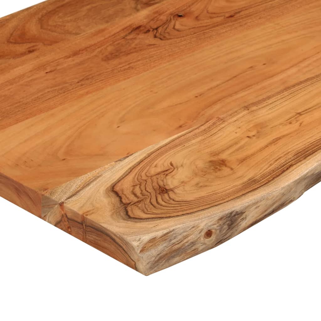 vidaXL Side Table 50x40x2.5 cm Solid Wood Acacia Live Edge