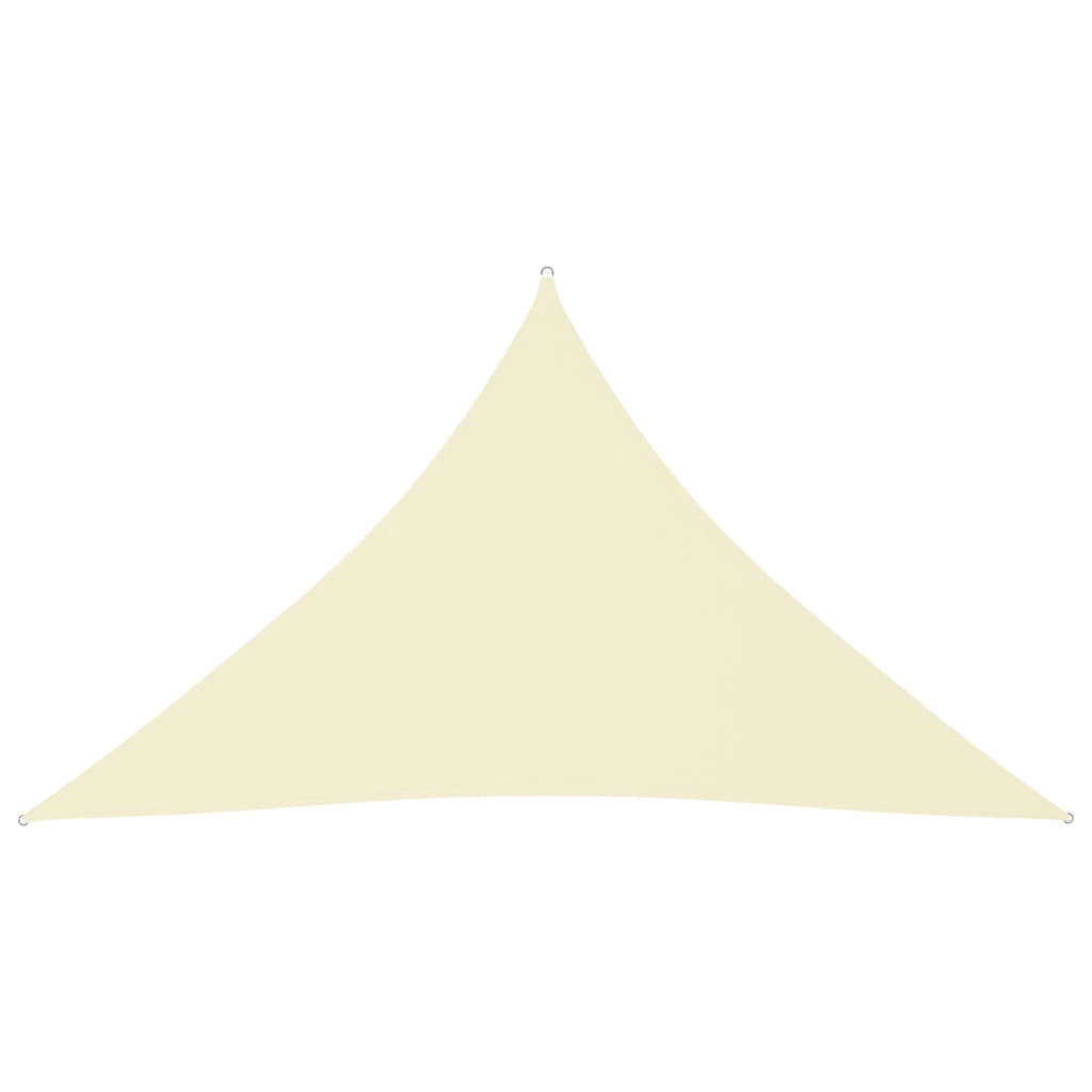 vidaXL Sunshade Sail Oxford Fabric Triangular 5x5x6 m Cream