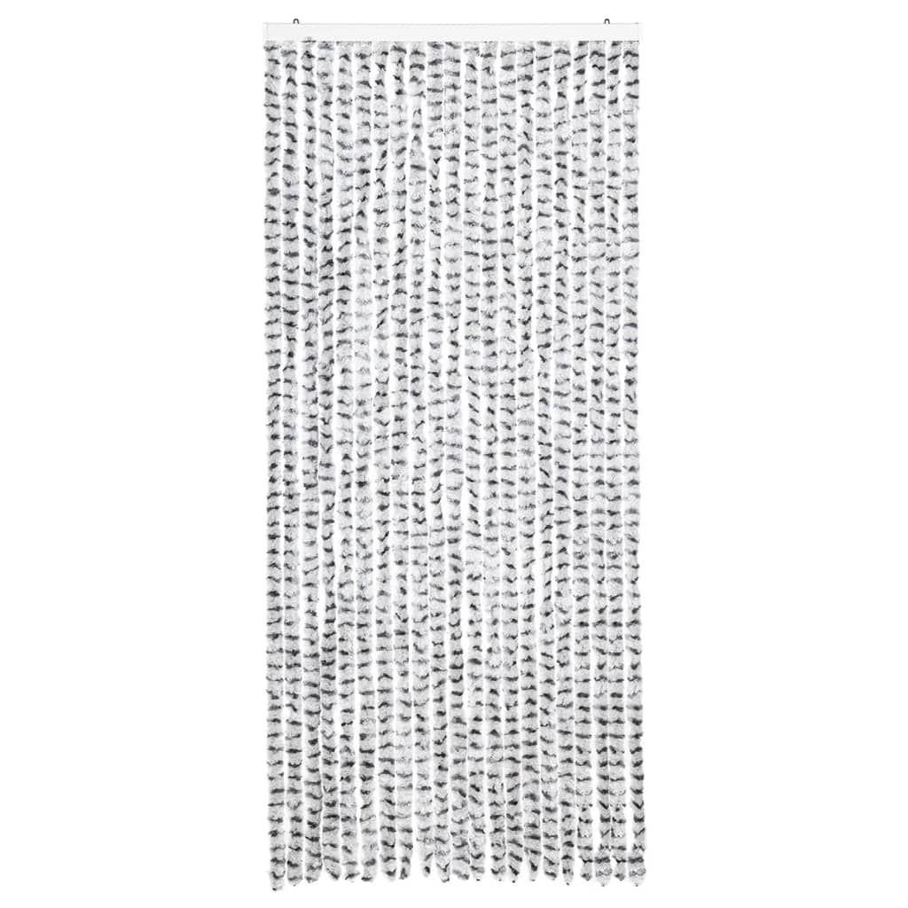 vidaXL Fly Curtain Light Grey and Dark Grey 90x200 cm Chenille