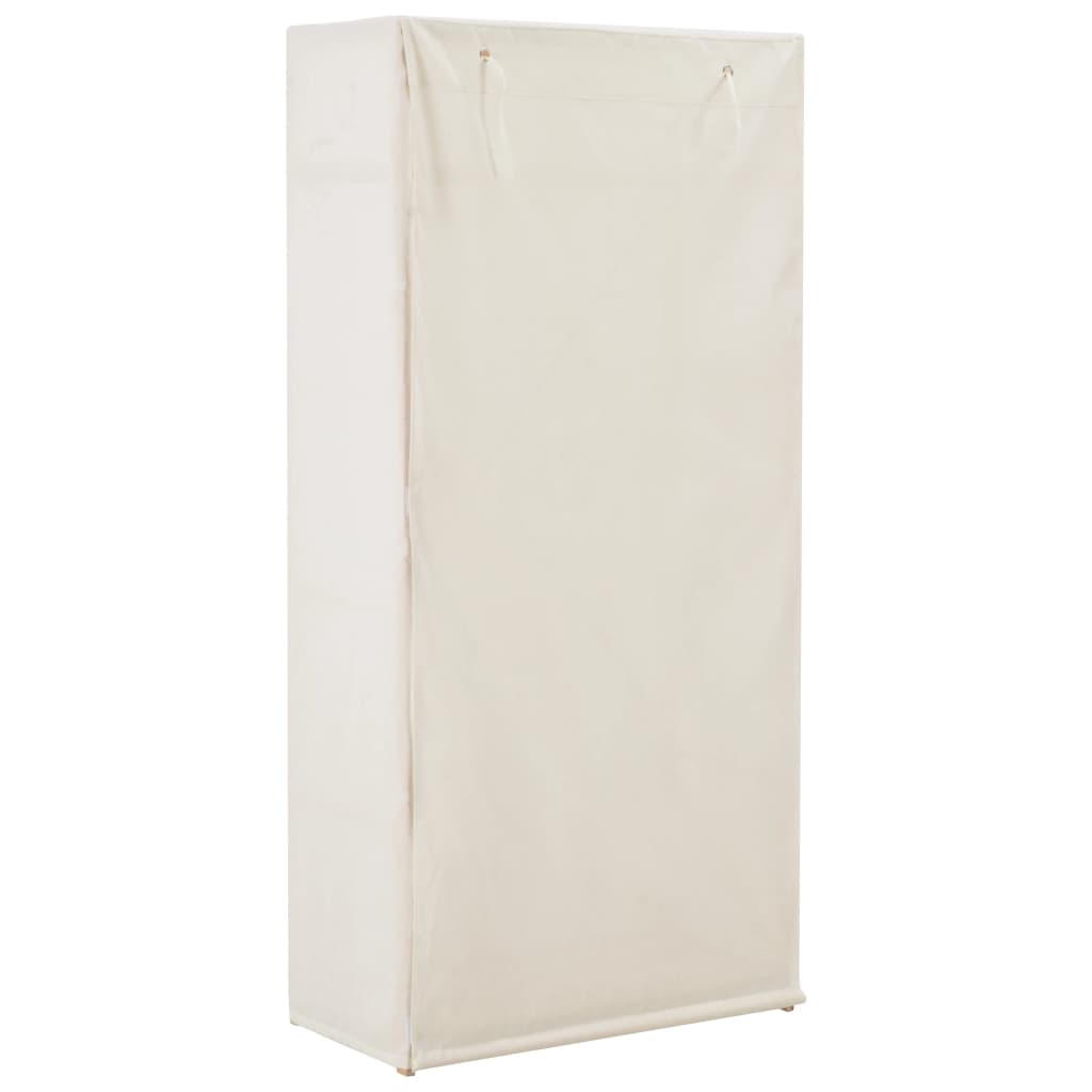 vidaXL Wardrobe White 79x40x170 cm Fabric