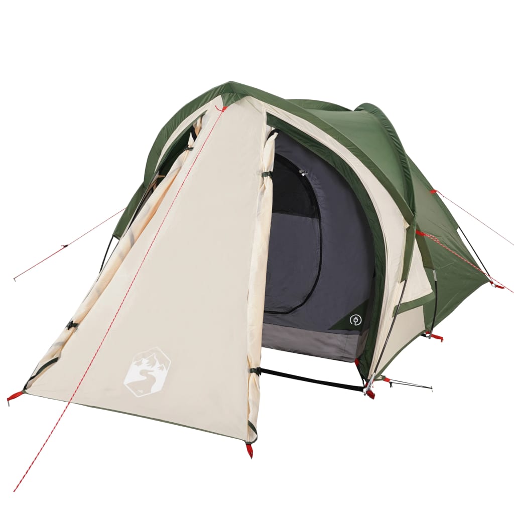 vidaXL Camping Tent Dome 2-Person Green Waterproof