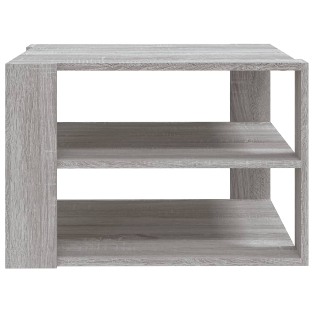 vidaXL Coffee Table Grey Sonoma 60x60x40 cm Engineered Wood