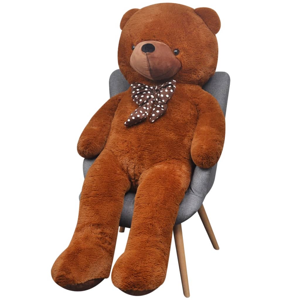 vidaXL Teddy Bear Cuddly Toy Plush Brown 170 cm
