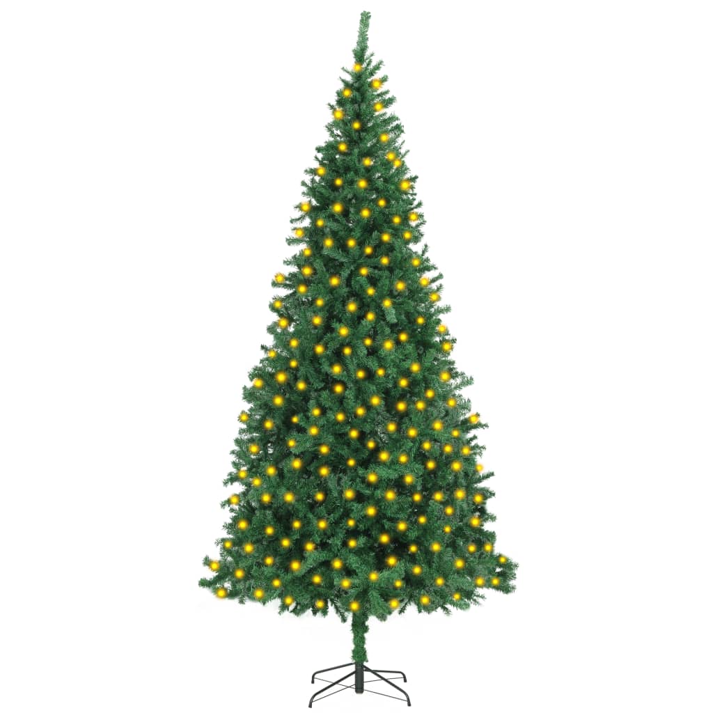 vidaXL Artificial Pre-lit Christmas Tree 300 cm Green