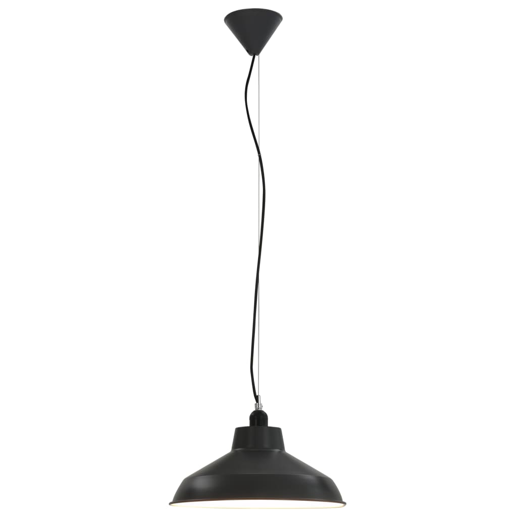vidaXL Hanging Lamps 2 pcs Grey Round E27