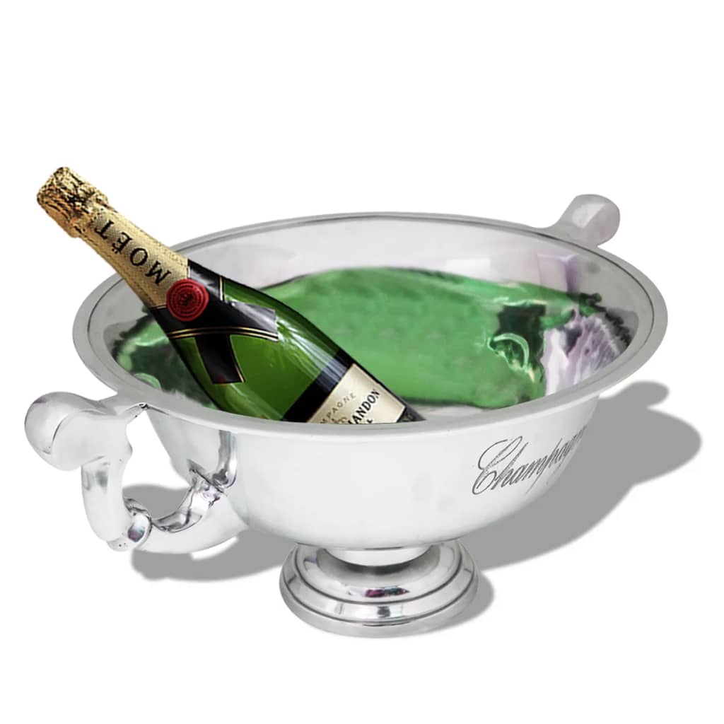 vidaXL Trophy Cup Champagne Cooler Aluminium Silver