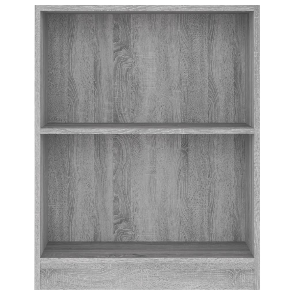 vidaXL Bookshelf Grey Sonoma 60x24x76 cm Engineered Wood