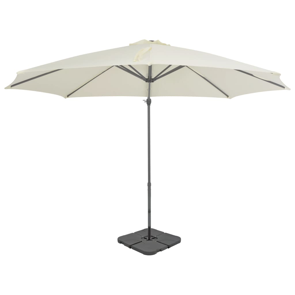 vidaXL Outdoor Umbrella with Portable Base Sand