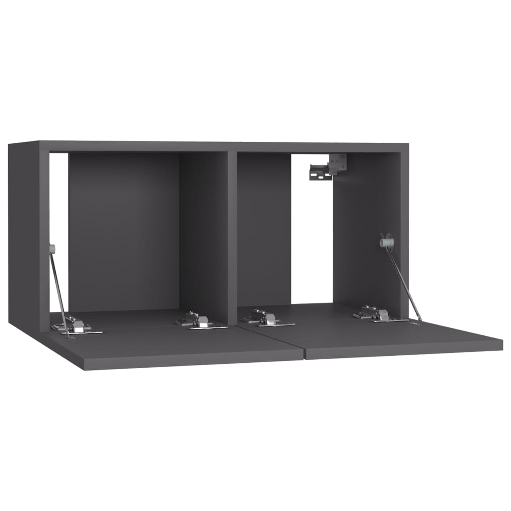vidaXL Hanging TV Cabinet Grey 60x30x30 cm