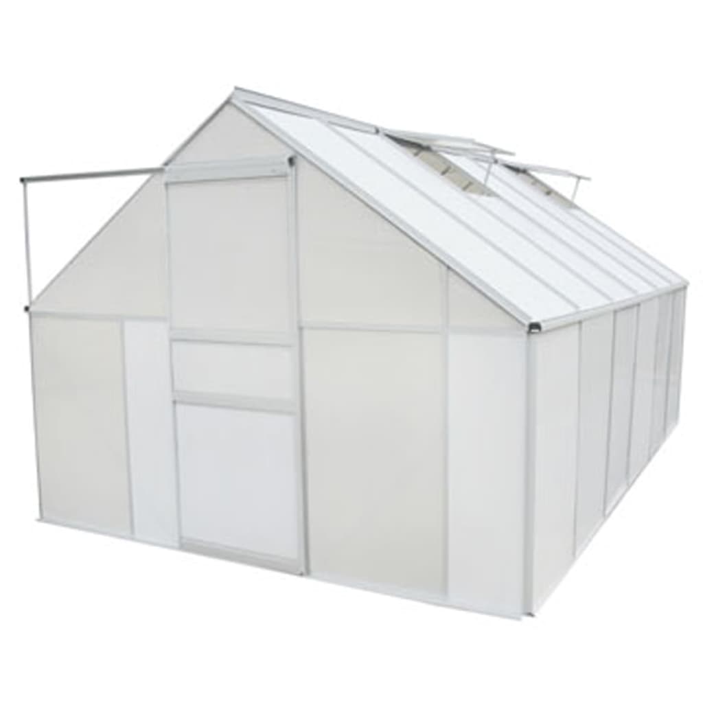 vidaXL Greenhouse Polycarbonate and Aluminium 430x250x195 cm