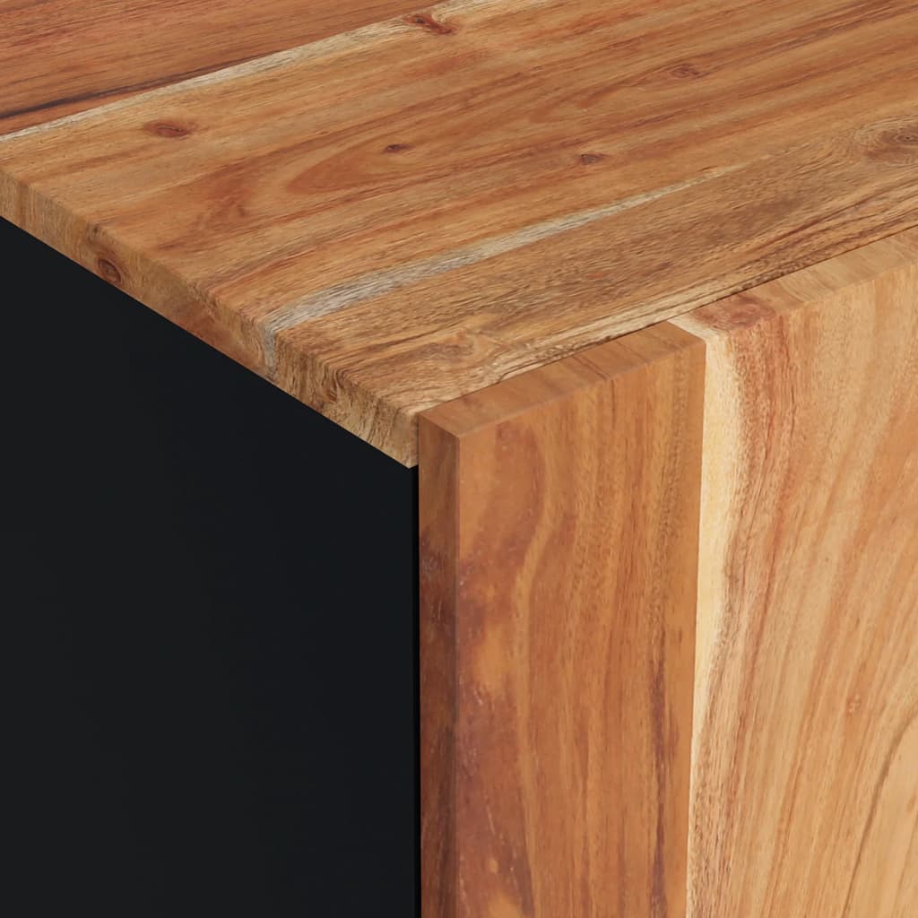 vidaXL TV Cabinet 105x33.5x46 cm Solid Wood Acacia&Engineered Wood