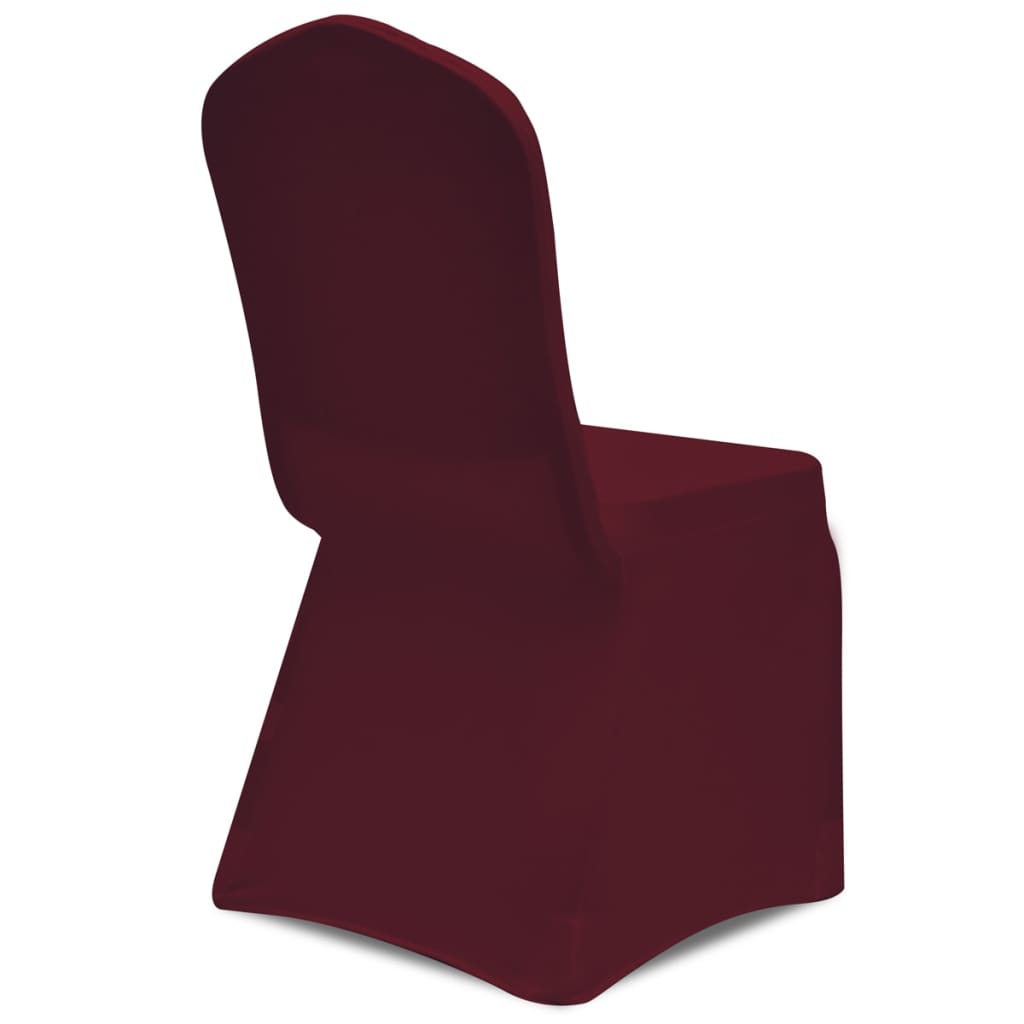 vidaXL Stretch Chair Cover 4 pcs Bordeaux