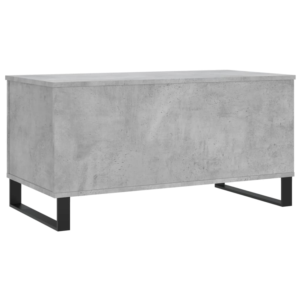 vidaXL Coffee Table Concrete Grey 90x44.5x45 cm Engineered Wood
