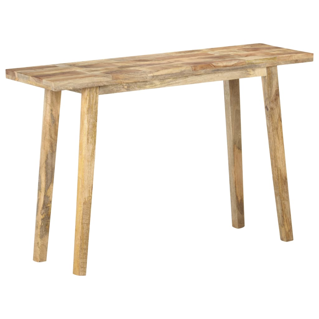vidaXL Console Table 120x35x75 cm Rough Mango Wood