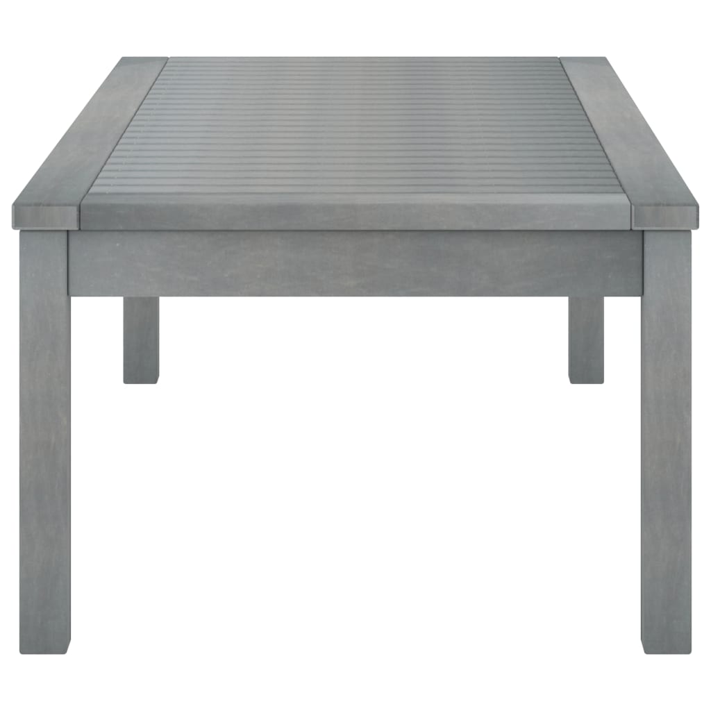 vidaXL Coffee Table 100x50x33 cm Grey Solid Acacia Wood