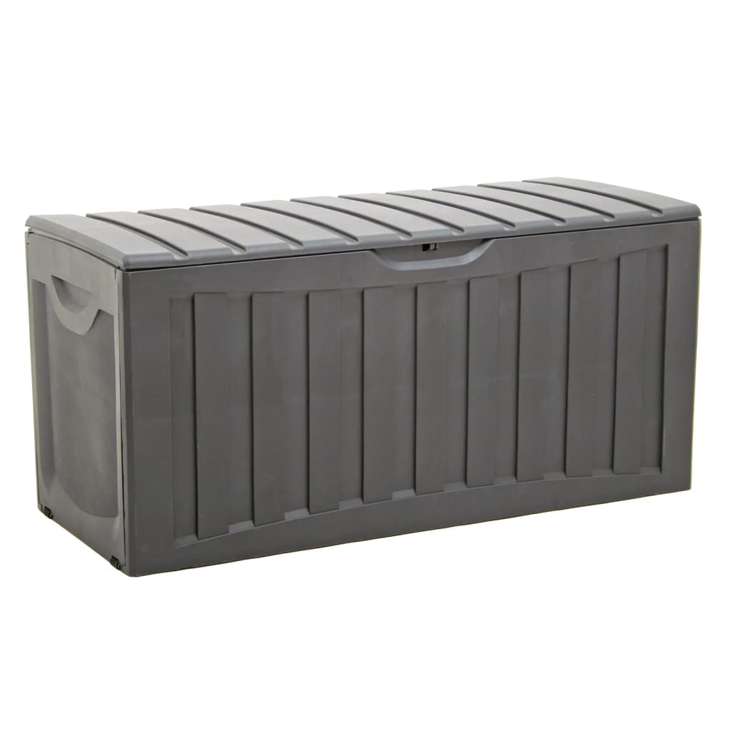 vidaXL Storage Box Black 118x53x57 cm Polypropylene