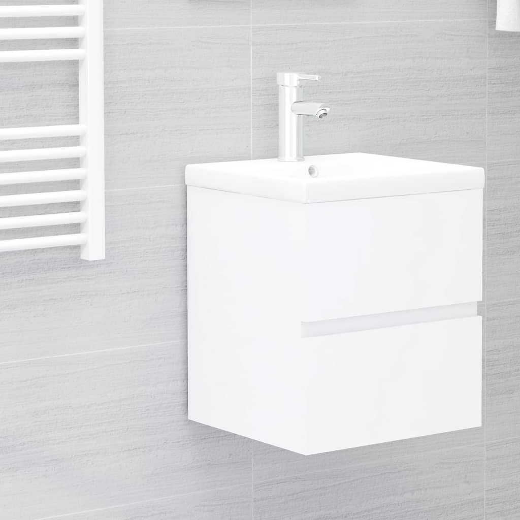 vidaXL Sink Cabinet White 41x38.5x45 cm Engineered Wood
