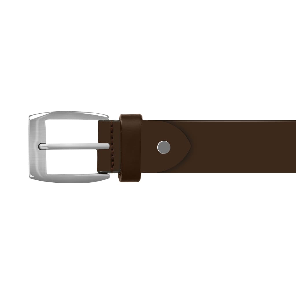 vidaXL Men's Business Belt Leather Brown 95 cm