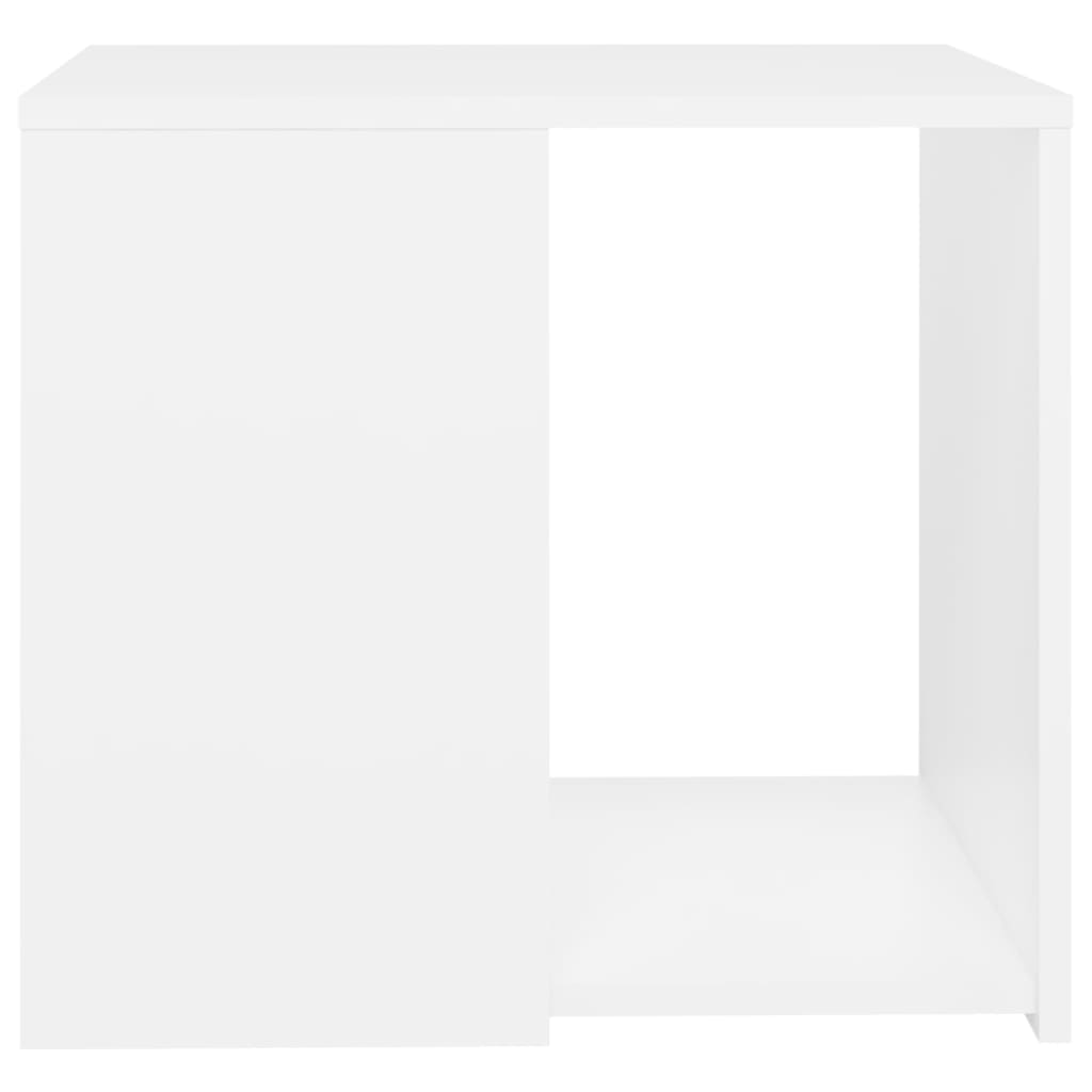vidaXL Side Table White 50x50x45 cm Engineered Wood